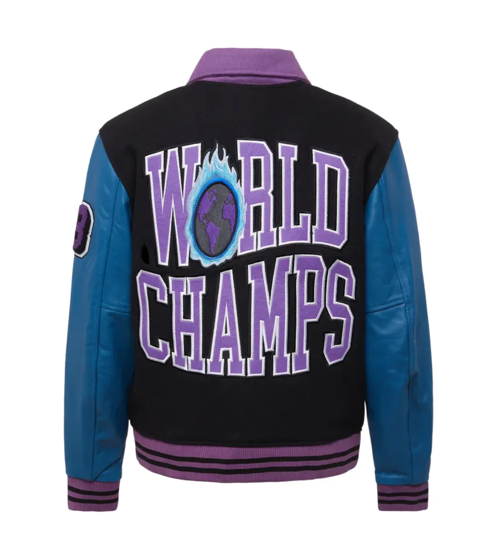 World Champs Homme Femme Letterman Multi Colored Varsity Jacket