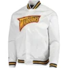 Golden State Warriors Hardwood Classics Raglan Satin Varsity Jacket