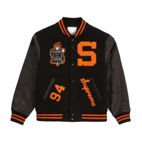 Supreme Team Black Varsity Jacket