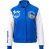 Women´s Golden State Warriors Wool & Leather Varsity Jacket