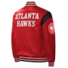 Atlanta Hawks Satin Varsity Red Jacket