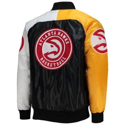 Atlanta Hawks Team Players Satin Varsity Jacket