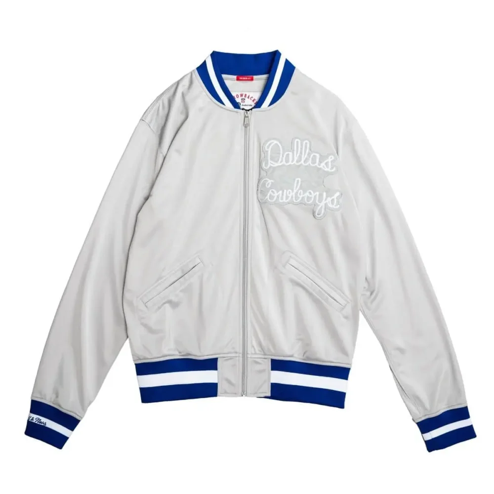 Authentic Dallas Cowboys Off White Varsity Jacket