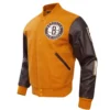 Brooklyn Nets Classic Wool & Leather Varsity Jacket