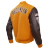 Brooklyn Nets Classic Wool & Leather Varsity Jacket