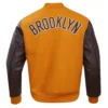 Brooklyn Nets Classic Wool & Leather Varsity Jacket