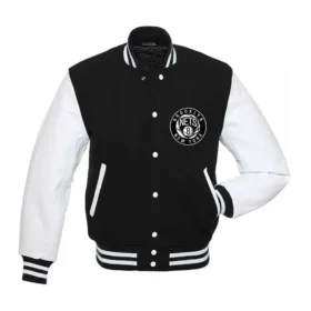 Brooklyn Nets Letterman Wool & Leather Varsity Jacket