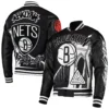 Brooklyn Nets Pro Standard X Black Pyramid Varsity Jacket