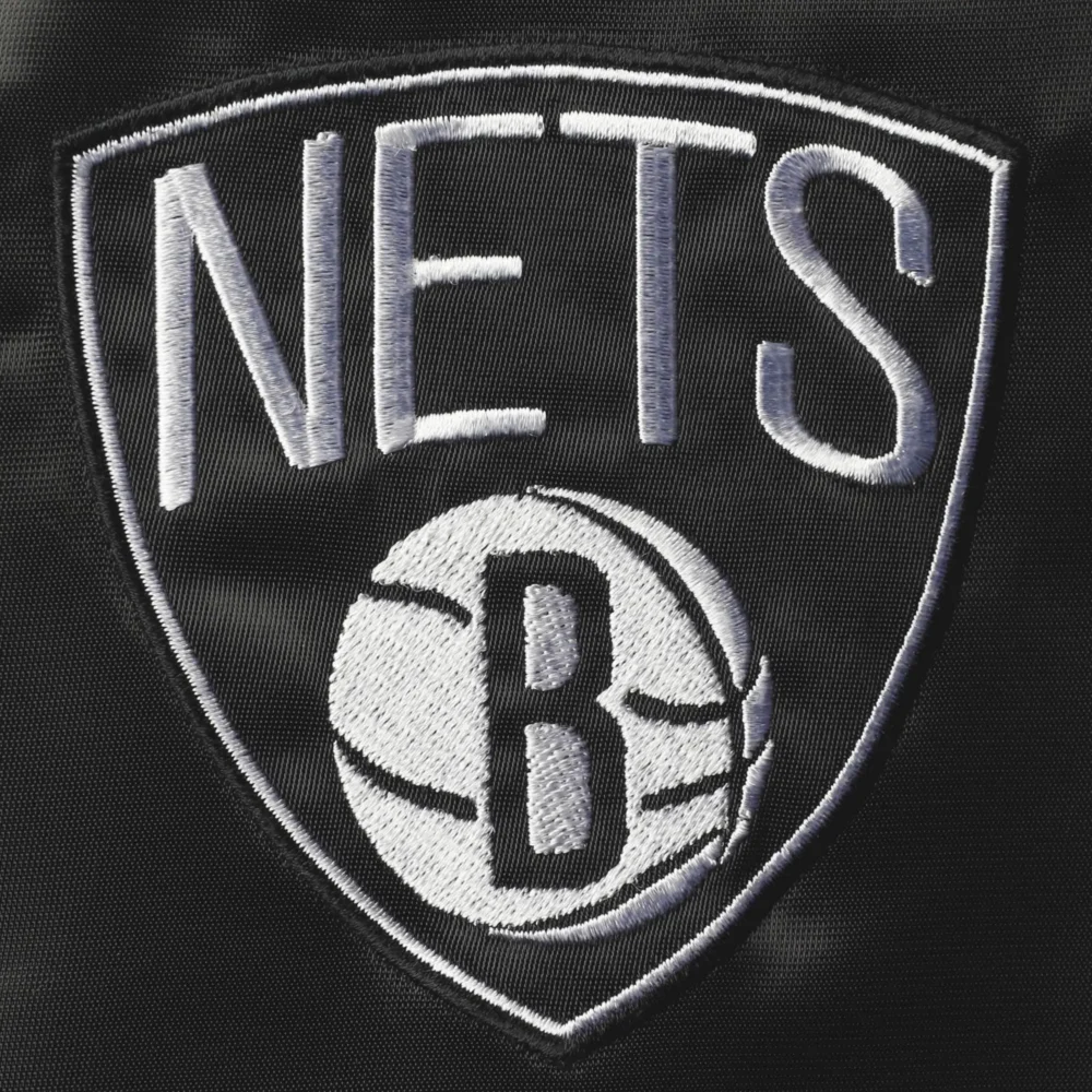 Brooklyn Nets Starter Leader Satin Varsity Jacket