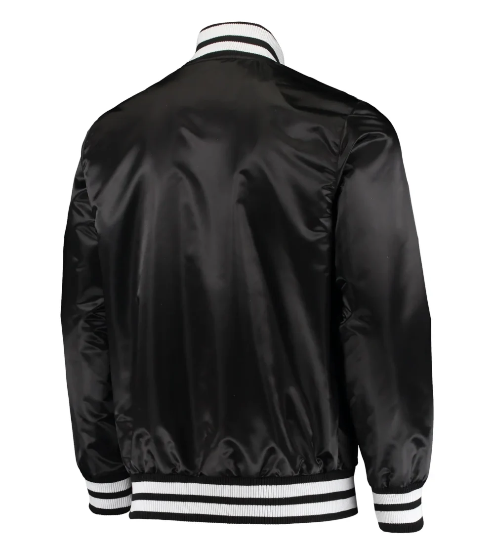 Brooklyn Nets Starter The Diamond Classic Satin Varsity Jacket