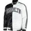 Brooklyn Nets Starter Fast Break Satin Varsity Jacket