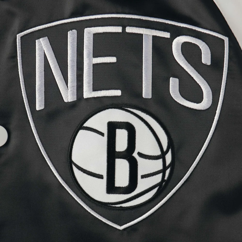 Brooklyn Nets Starter Point Guard Satin Varsity Jacket