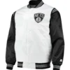 Brooklyn Nets Starter Renegade Satin Varsity Jacket