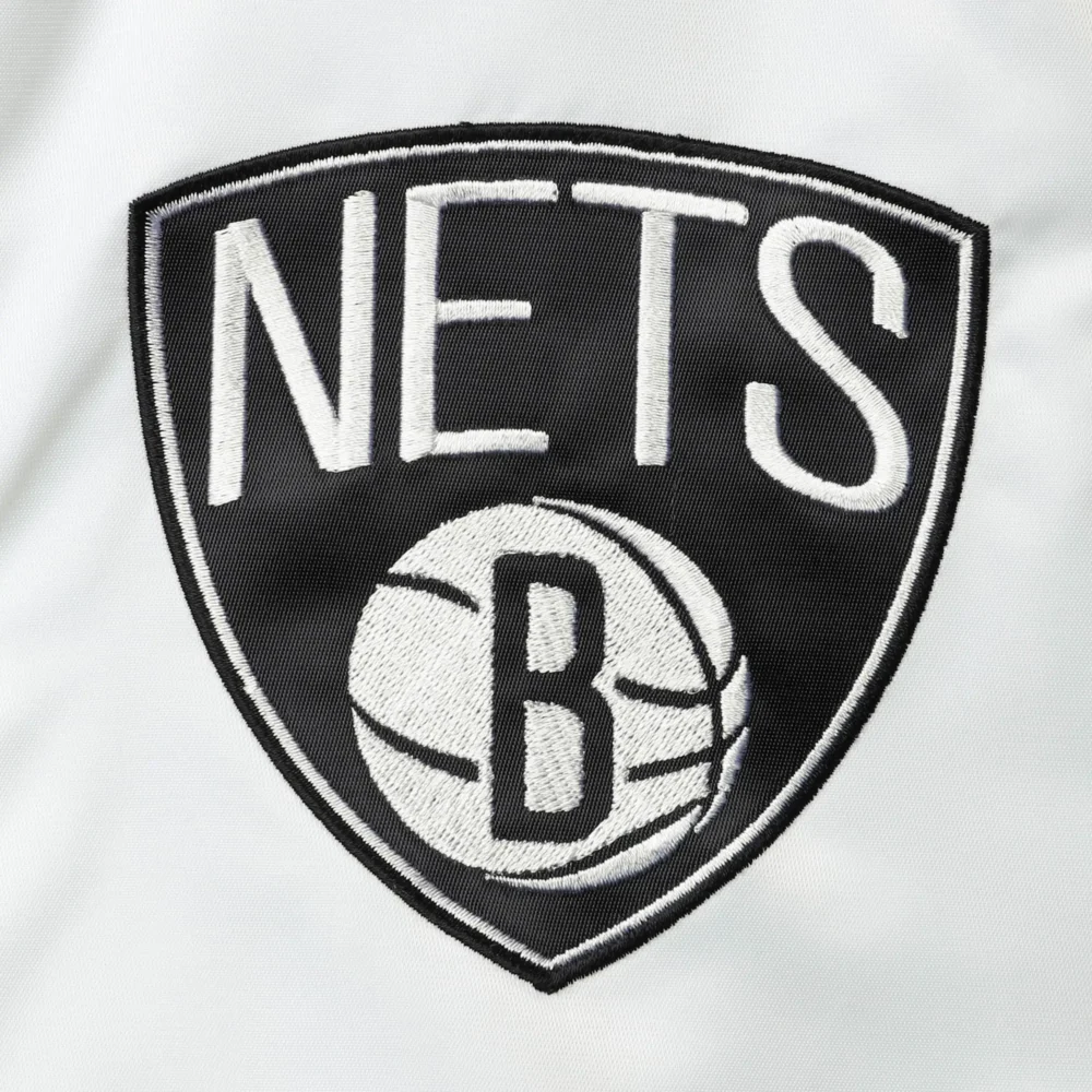 Brooklyn Nets Starter Renegade Satin Varsity Jacket