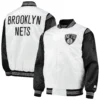 Brooklyn Nets Starter Renegade Satin Varsity Jacket