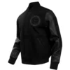 Brooklyn Nets Triple Black Varsity Jacket