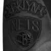 Brooklyn Nets Triple Black Varsity Jacket