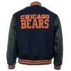 Chicago Bears Authentic Wool & Leather Varsity Jacket