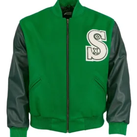 Chicago White Sox 1932 Authentic Green Varsity Wool & Leather Jacket