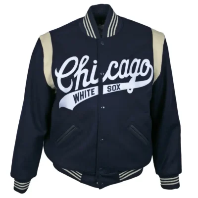 Chicago White Sox Authentic Navy Wool Varsity Jacket