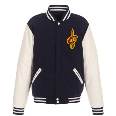 Cleveland Cavaliers Reversible Wool & Leather Varsity Jacket