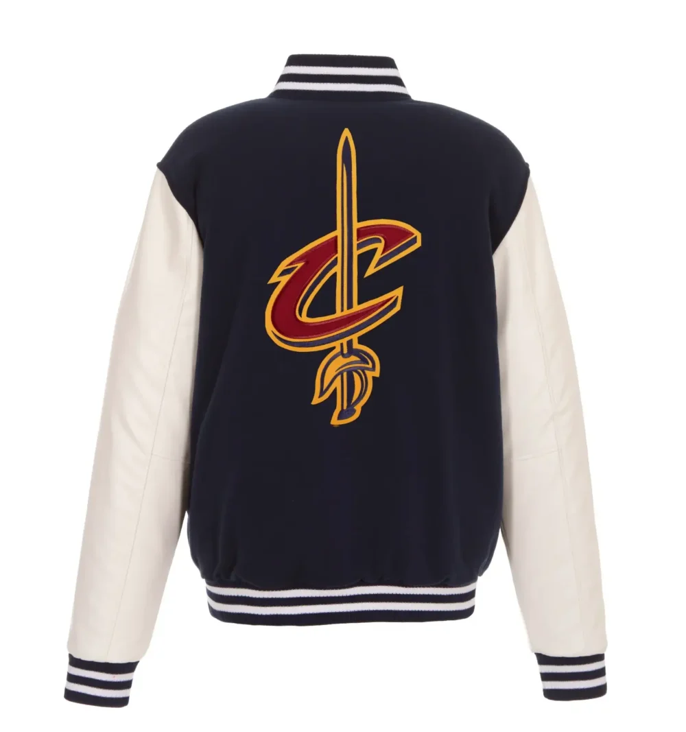 Cleveland Cavaliers Reversible Wool & Leather Varsity Jacket