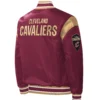 Cleveland Cavaliers Starter Wine Force Play Maroon Satin Varsity Jacket