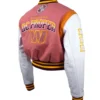 DC Proper Pink Washington Commanders Varsity Jacket