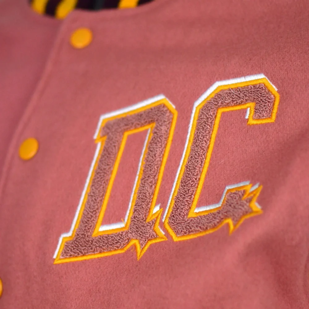 DC Proper Pink Washington Commanders Varsity Jacket