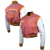 DC Proper Pink Washington Commanders Varsity Jacket