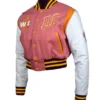 DC Proper Pink Washington Commanders Varsity Jacket