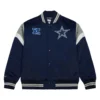 Dallas Cowboys Blue And Silver Stripe Varsity Jacket