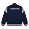 Dallas Cowboys Blue And Silver Stripe Varsity Jacket