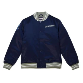 Dallas Cowboys Oversized Logo Bomber Varsity Jacket