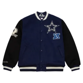 Dallas Cowboys Team Legacy Blue & Black Varsity Jacket