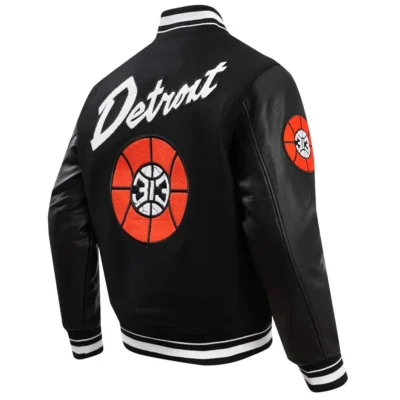 Detroit Pistons Pro Standard Wool & Leather Varsity Jacket