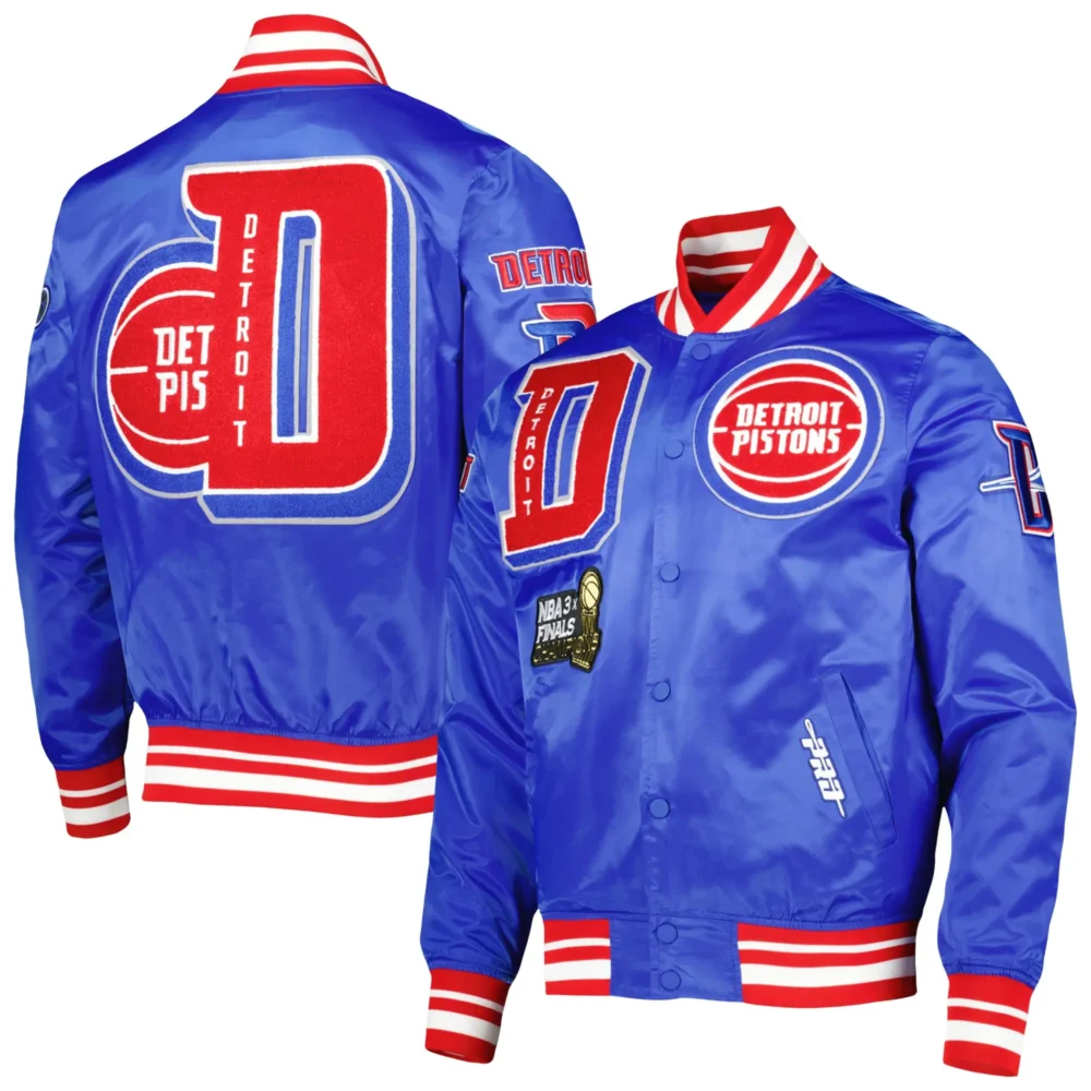 Detroit Pistons Pro Standard Satin Varsity Jacket