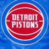 Detroit Pistons Retro Classic Rib Satin Varsity Jacket