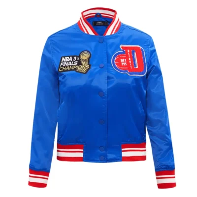 Detroit Pistons Women´s Mashup Satin Varsity Jacket