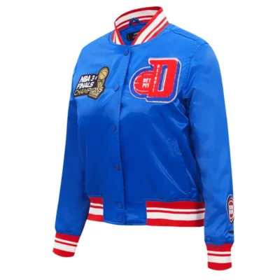 Detroit Pistons Women´s Mashup Satin Varsity Jacket