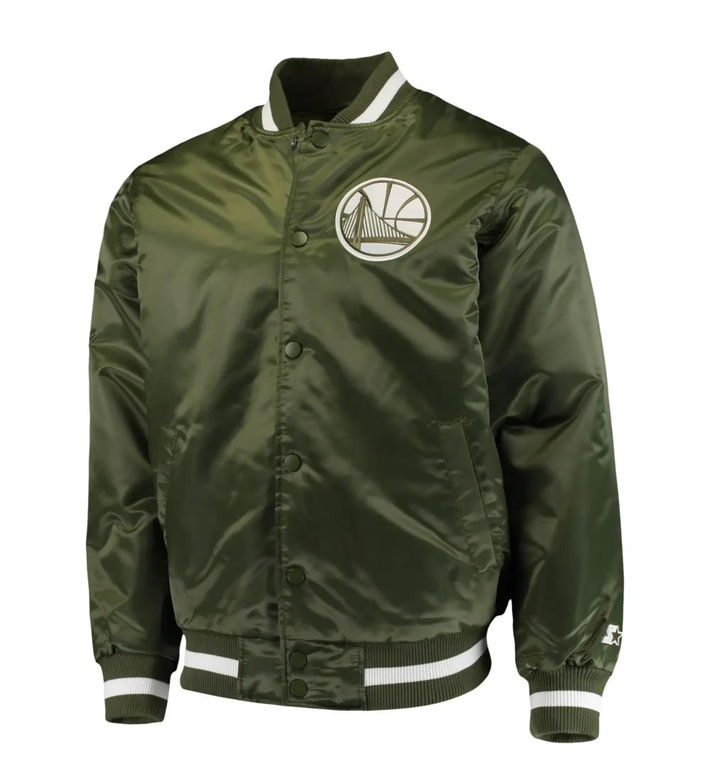 Golden State Warriors Starter Satin Green Jacket