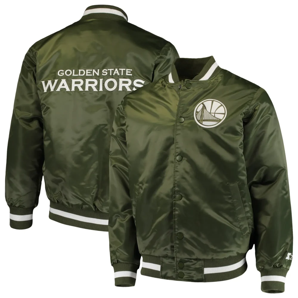 Golden State Warriors Starter Satin Green Jacket