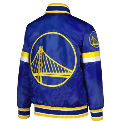 Golden State Warriors Starter Youth Home Game Satin Varsity Jacket