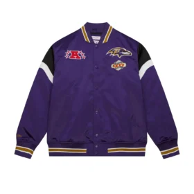 Heavyweight Satin Jacket Baltimore Ravens