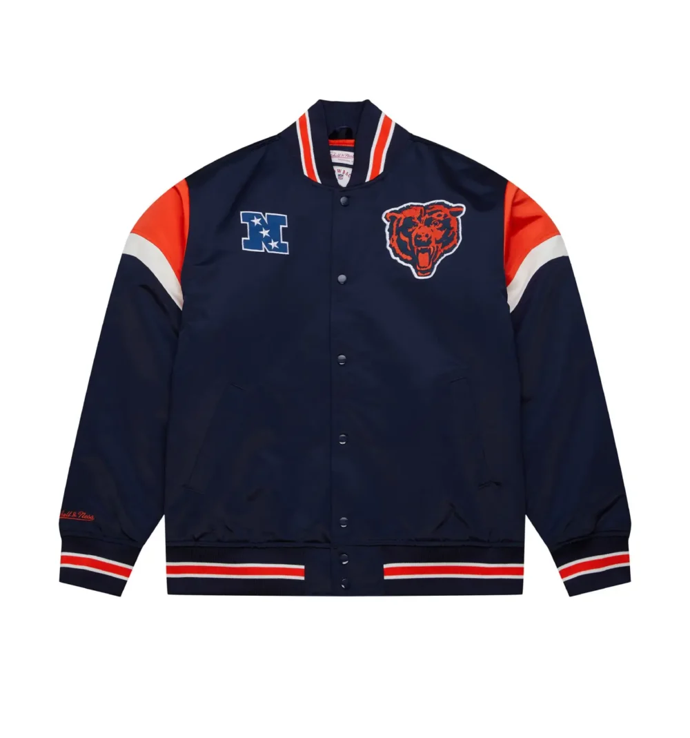 Heavyweight Satin Jacket Chicago Bears