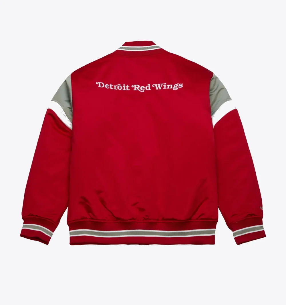 Heavyweight Satin Jacket Detroit Red Wings