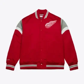 Heavyweight Satin Jacket Detroit Red Wings