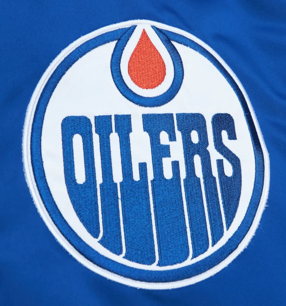 Heavyweight Satin Jacket Edmonton Oilers