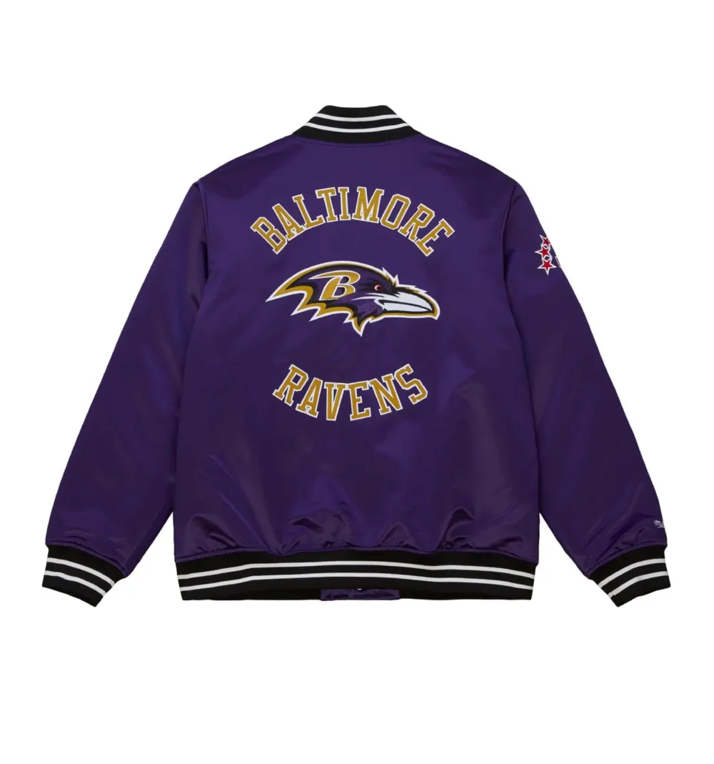 Heavyweight Satin Purple Jacket Baltimore Ravens