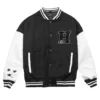 Homme Vancouver Logo Wool & Leather Varsity Jacket